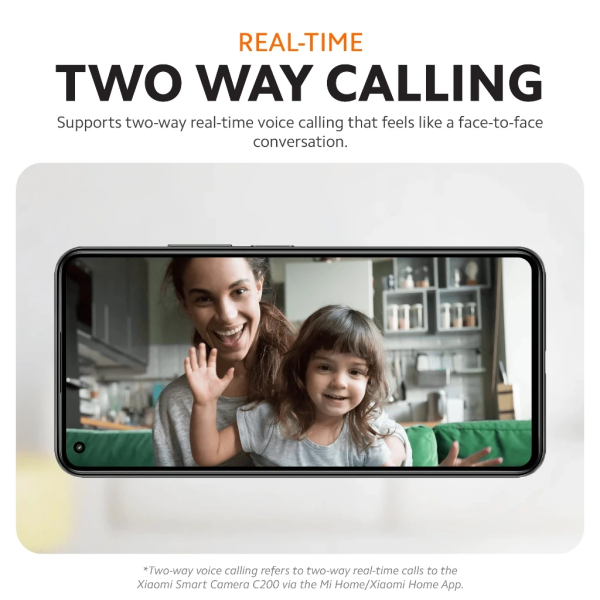 XIAOMI Smart Camera CCTV C200 (BHR6766GL) | 1080P Resolution | 360° Vision | Two-way Call | AI Human Detection - Image 6