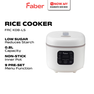 FABER 0.8L Digital Rice Cooker FRC K08-LS | Non Stick