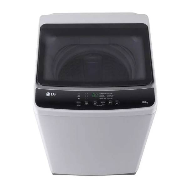 LG 8kg Non Inverter Top Load Washing Machine Middle Free Silver T2108NBTM | 3 Star Energy Efficient - Image 2