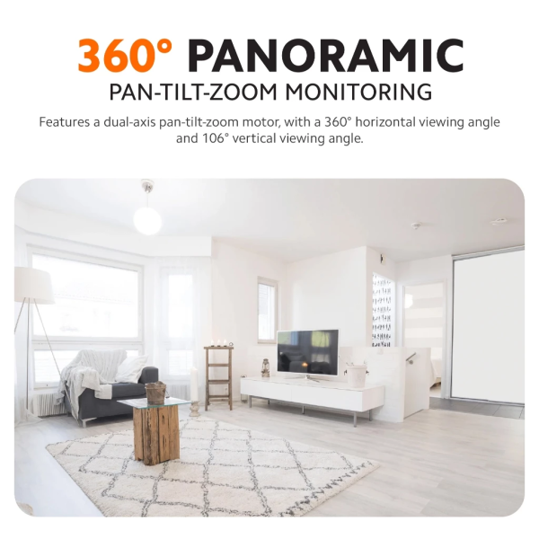 XIAOMI Smart Camera CCTV C200 (BHR6766GL) | 1080P Resolution | 360° Vision | Two-way Call | AI Human Detection - Image 3