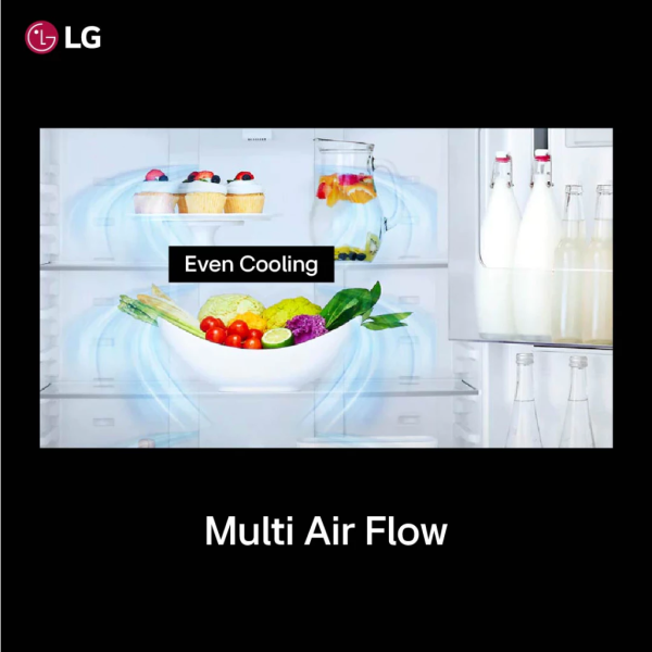 LG 508L Inverter Side-by-Side Fridge Essence Matte Black GCFB507PLAM | No Frost - Image 7