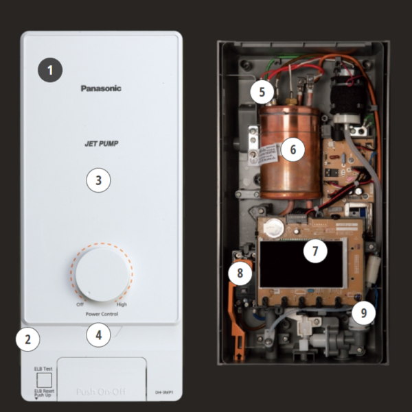 PANASONIC M Series DC Pump Home Shower DH-3MP1MW - Image 5