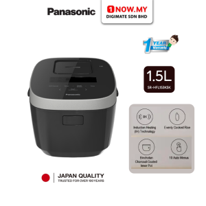 PANASONIC 1.5L IH Rice Cooker SR-HFL153KSK | Auto Menus Intelligent Control