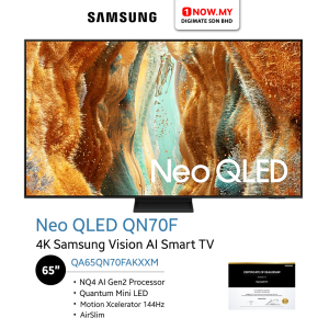 SAMSUNG 65" Neo QLED QN70F 4K Samsung Vision AI Smart TV QA65QN70FAKXXM