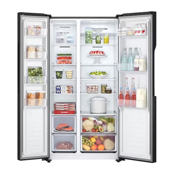 LG 508L Inverter Side-by-Side Fridge Essence Matte Black GCFB507PLAM | No Frost - Image 2