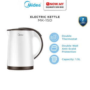 MIDEA 1.5L Electric Jug Kettle MK-15D | Stainless Steel