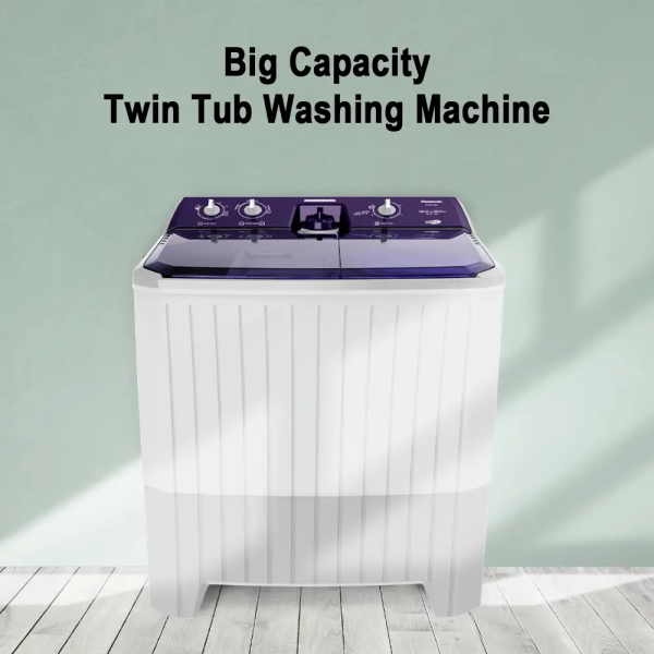 PANASONIC 12kg/8kg Twin Tub Washer NA-W120G1VRT - Image 4