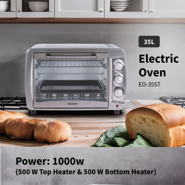 SHARP 35L Electric Oven EO-35ST-MA | Grill / Toast / Bake / Broil Function - Image 2