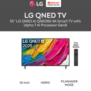 LG 55" QNED80 4K UHD HDR10 AI Smart TV 55QNED80ASA