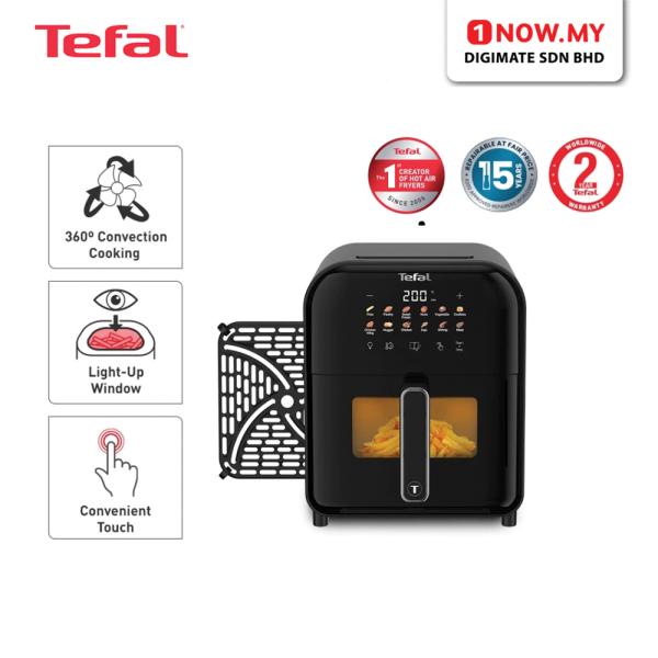 TEFAL 6L Easy Fry Window Air Fryer Digital (EY8218) EY821865