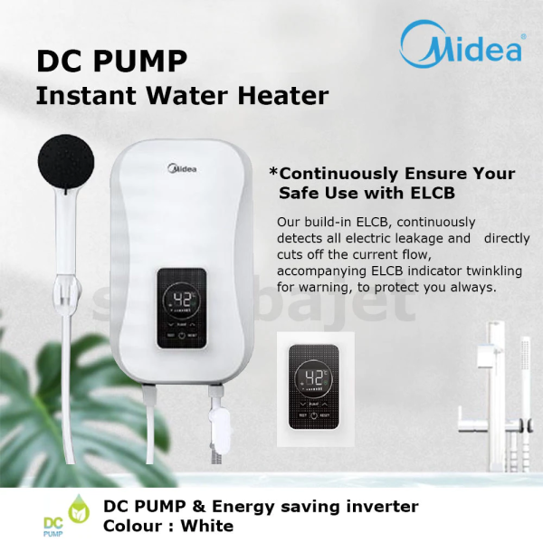 MIDEA Instant Water Heater DC Pump 4.5kW MWH-45EPGPMY(W)-WS | Fast Heating - Image 3