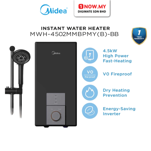 MIDEA Instant Water Heater 4.5kW MWH-4502MMBPMY(B)-BB