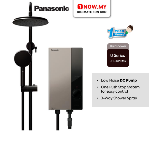 PANASONIC U Series Instant Water Heater DH-3UP1MSR (Rainshower DC Pump) | Analog 9 Safety Features