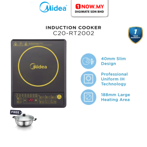 MIDEA 1 Burner Induction Cooker C20-RT2002 | 2000W Touch Control Free Pot