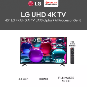 LG 43" UA73 4K UHD AI Smart TV 43UA7350PSB | Ultra Big TV Screen HDR10 Pro