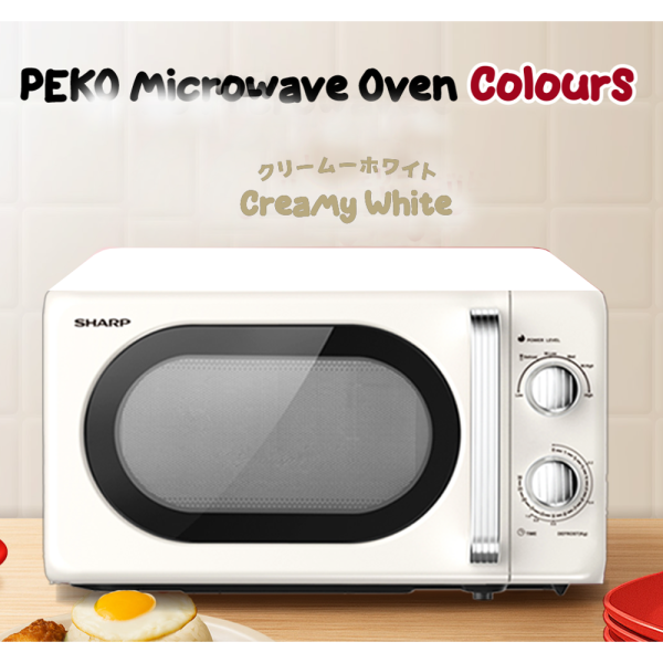 SHARP 20L Microwave Oven Peko R220EFWHMA (Cream White) | 3 Star Energy Efficient - Image 4