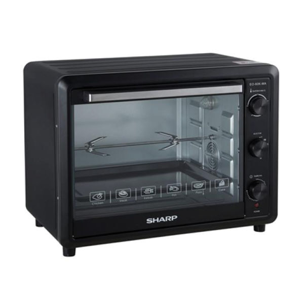 SHARP 60L Electric Oven EO-60K-MA | Grill / Toast / Bake / Broil Function - Image 2