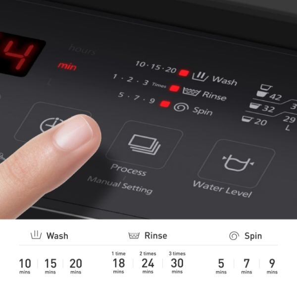 PANASONIC 8.5kg Top Load Washer NA-F85S11BRT | 4 Star Energy Efficient - Image 8