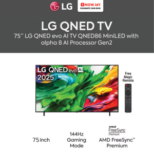 LG 75" QNED86 4K QNED Smart AI TV 75QNED86TSA | Super Slim Rich Visuals (Pre Order)