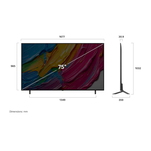 LG 75" QNED80 4K UHD HDR10 AI Smart TV 75QNED80ASA (Pre Order) - Image 2