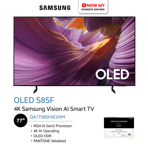 SAMSUNG 77" S85F OLED 4K Vision AI Smart TV QA77S85FAEXXM