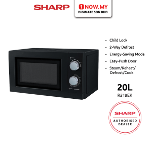 SHARP 20L Microwave Oven R219EK | 4 Star Energy Saving Compact Design
