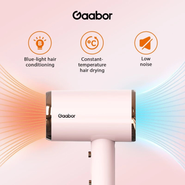 GAABOR Hair Dryer 1000W Low Noise Blue Light Hair Care GHD-N1000D - Image 2