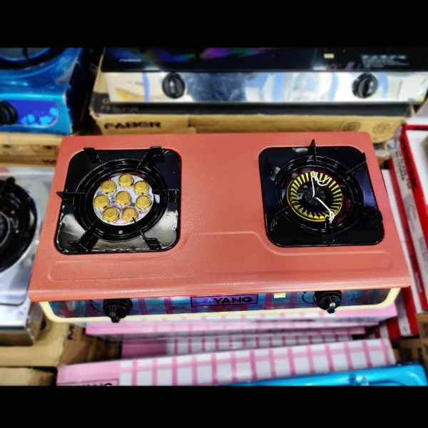 SAYANG 2 Burner Gas Stove 7332 / ELH0704 | Stainless Steel - Image 2