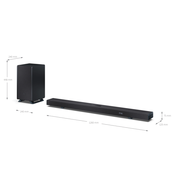 SHARP 5.1.2ch Q Sound Bar with Wireless Subwoofer HT-SBW55121 - Image 5