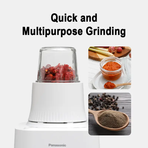 PANASONIC 2L Glass Blender 3 in 1 Chopper Dry Mill MX-MG53C1CSK | Smooth Ice Crushing - Image 3
