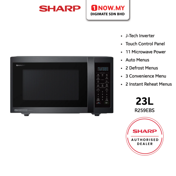SHARP 23L Inverter Microwave Oven R259EBS | Touch Control