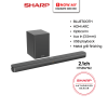 SHARP 2.1ch Sound Bar with Wireless Subwoofer HTSBW192