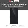 LG 474L Inverter French Door Fridge Black Glass Finish GC-B48FMGAH
