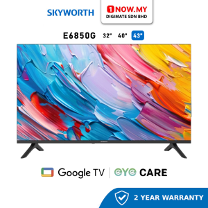 SKYWORTH 43" 2K FHD Google TV 43E6850G | Visual Aid Dolby Audio Wonder Audio