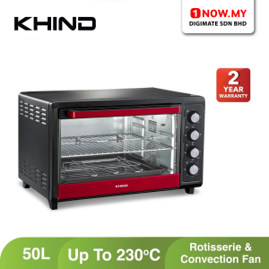 KHIND 50L Electric Oven OT50 | Convection Rotisserie