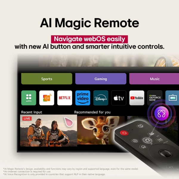 LG 83" B5 OLED AI 4K UHD Smart TV 120Hz Dolby Vision HDR10 OLED83B5PSA (Pre Order) - Image 8