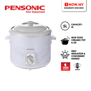 PENSONIC 5.0L Slow Cooker PSC-501 | Overheating Protection Ceramic