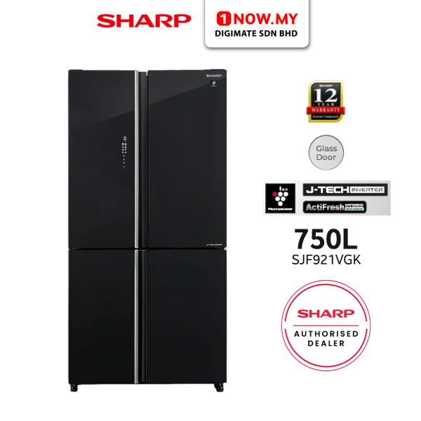 SHARP 750L Inverter Avance Refrigerator French Door SJF921VGK | Energy Saving