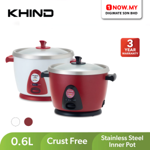 KHIND 0.6L Rice Cooker RC106M (Random Color) | Keep Warm ECO Mode