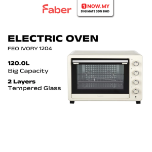 FABER 120L Electric Oven FEO IVORY 1204 | Convection Rotisserie 5 Star Energy Efficient