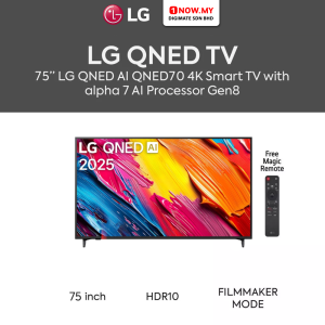 LG 75" QNED70 HDR10 4K UHD QNED AI Smart TV 75QNED70ASA