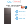 MIDEA 240L Inverter Quattro Refrigerator 2 Door MDRT307MTB28-MY | 4 Star Energy Efficient
