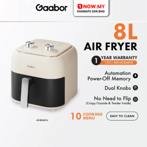 GAABOR 8L Air Fryer Dual Knobs Non-Stick Coating AF-80M01A 