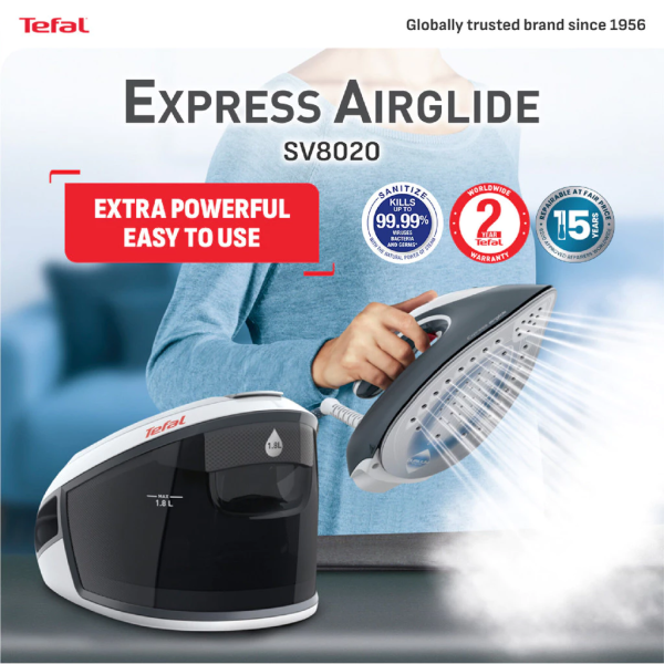 TEFAL Express Airglide 2800W Steam Generator Iron SV8020 - Image 2