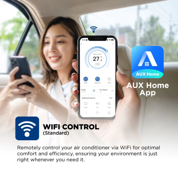 AUX 1HP A-Series Inverter Air Conditioner ASW-09MAR3DI | 4 Star Energy Efficient - Image 6