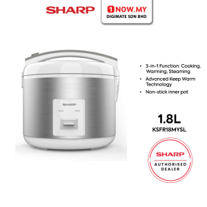 SHARP 1.8L Jar Rice Cooker KSFR18MYSL