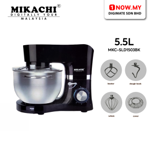 MIKACHI 5.5L Professional Stand Mixer With Cover MKC-SLD1503BK