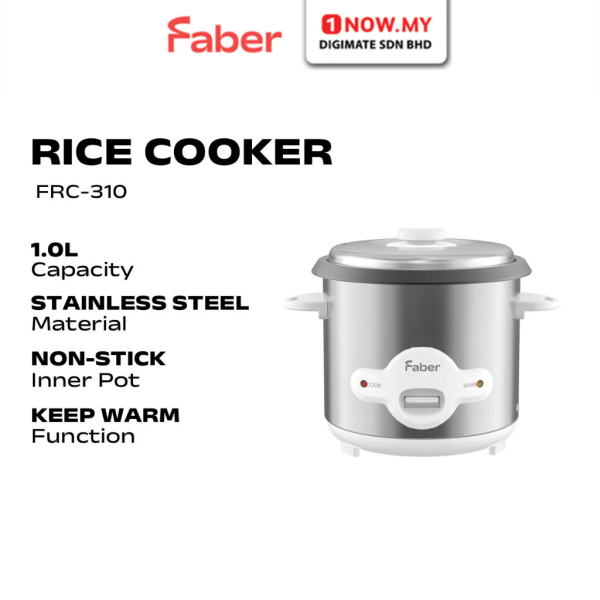 FABER 1L Traditional Rice Cooker FRC-310 | Non Stick Inner Pot