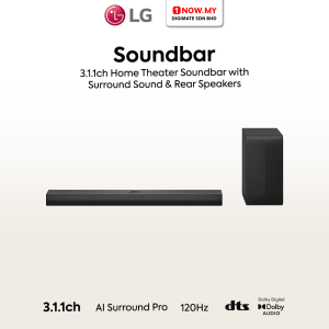 LG 3.1.1ch High Res Audio Soundbar Dolby Atmos S70TY | Smooth Gaming Sound 400W