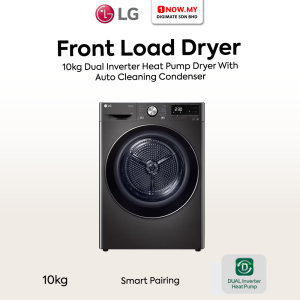 LG 10kg Dual Inverter Front Load Heat Pump Dryer RH10VHP2B | Auto Cleaning Condenser
